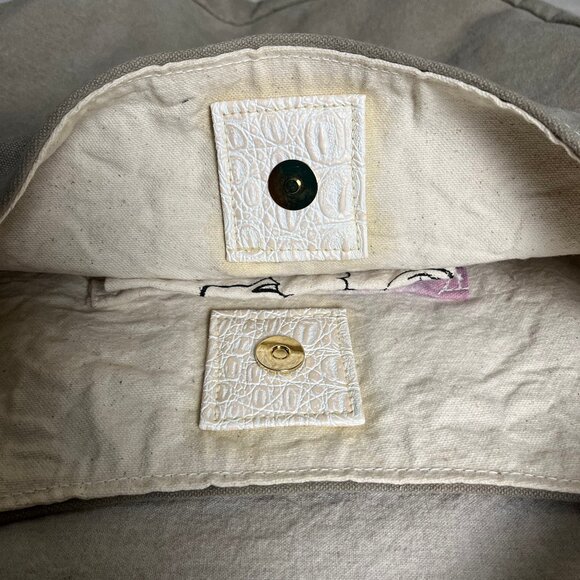 Designer canvas shoulder bag by CHA CHA - Authentic - Picture 14 of 16